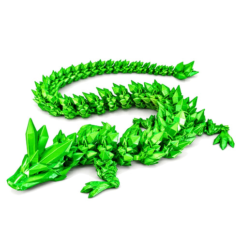 Articulated Crystal Dragon - Green
