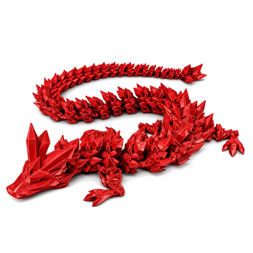 Articulated Crystal Dragon - Red