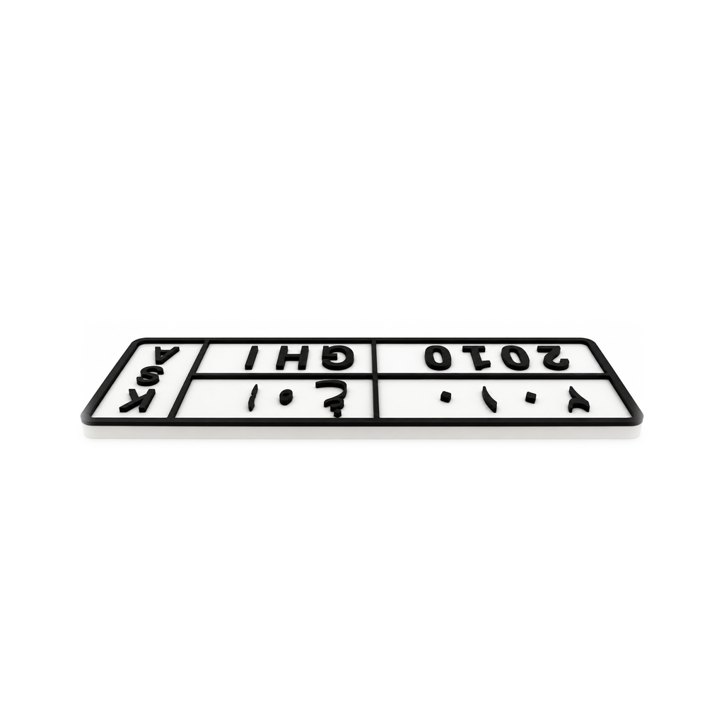 Saudi Custom License Plate